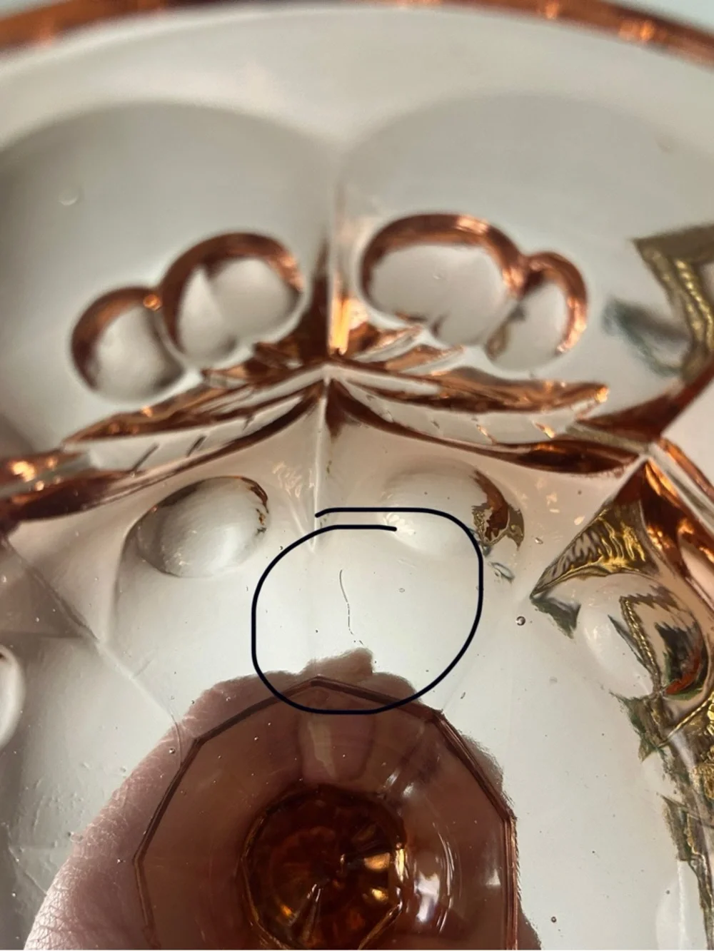 Vintage Mosser Glass "Cherry & Cable" Pink Glass Butter Dish - Picture 10 of 11